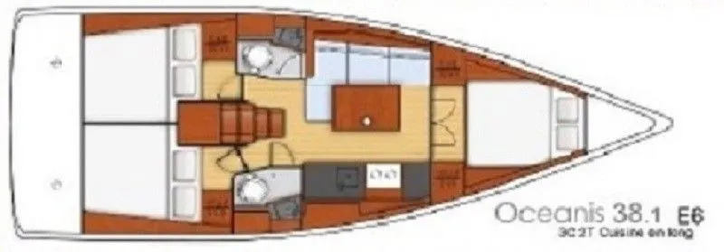 Charter a 11.55m 3 Cabin Sailing Yacht in Marina