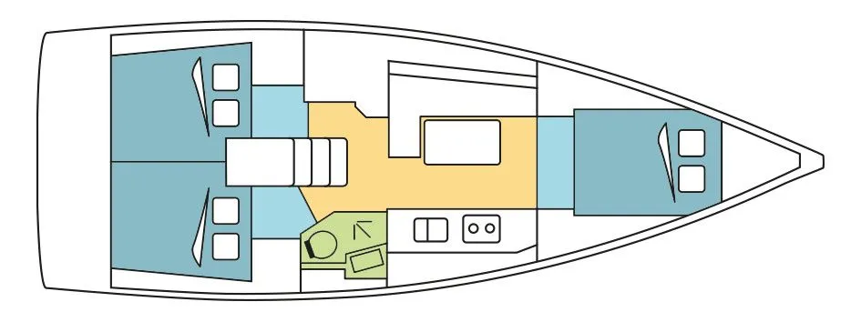 Rent a 11.5m Beneteau Oceanis 38 in Zaton