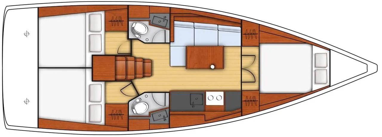 Rent a 11.5m Beneteau Oceanis 38 Sailing Yacht in Dubrovnik