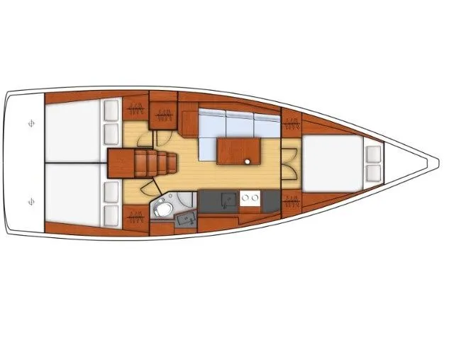 Vibo Marina Kiralık Beneteau Oceanis 38.1 10.45m Yelkenli Yat