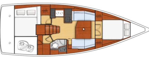 11.5m Denia Beneteau Oceanis 38.1 Sailing Yacht Hire