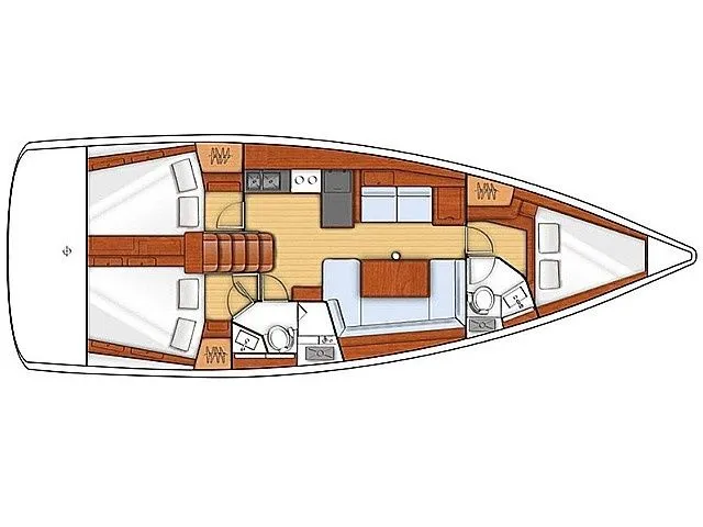 Charter a 11.5m Beneteau Oceanis 38.1 Sailing Yacht in Punta Ala