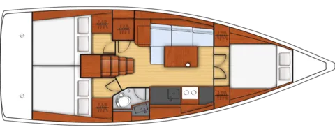 11.5m Barcelona 3 Cabin Sailing Yacht Hire