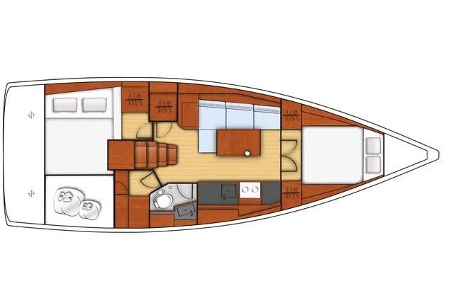 11.5m Toulon Sailing Yacht Beneteau Oceanis 38.1 Hire