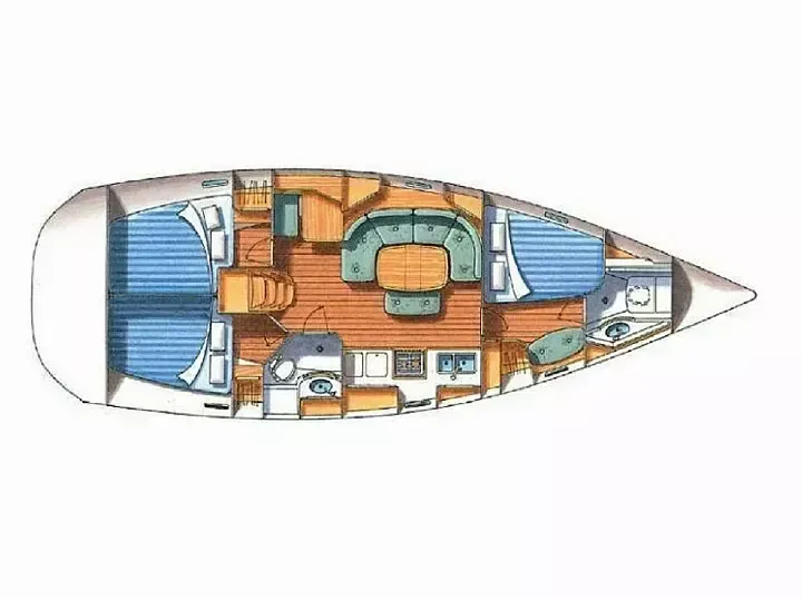 Charter a 11.94m Beneteau Oceanis 393 Sailing Yacht in Poole