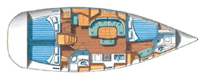 Marmaris 11.94m Kiralık Beneteau Oceanis 393 Yelkenli Yat
