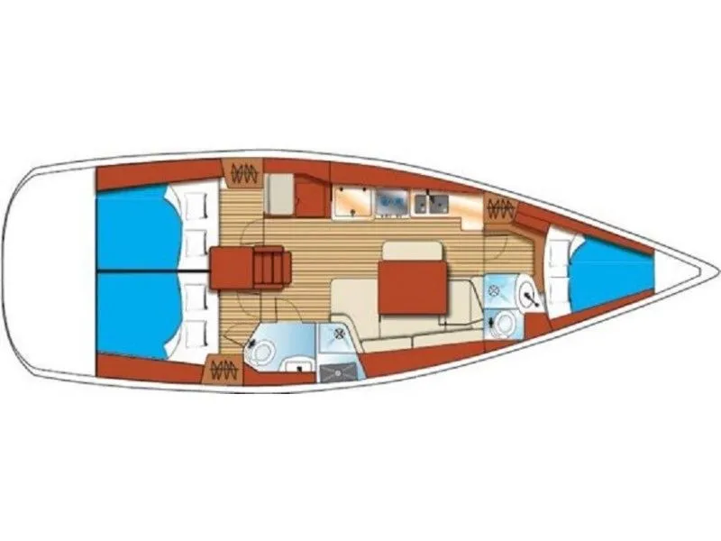 Charter a 12.15m Sailing Yacht Beneteau Oceanis 40 in Volos
