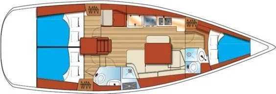 12.5m Paleros Beneteau Oceanis 40 Sailing Yacht Hire