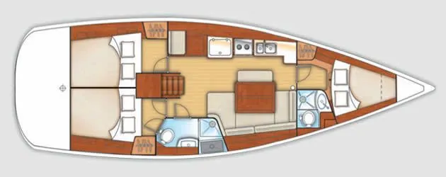 Charter a 11.82m Beneteau Oceanis 40 Sailing Yacht in Mahón