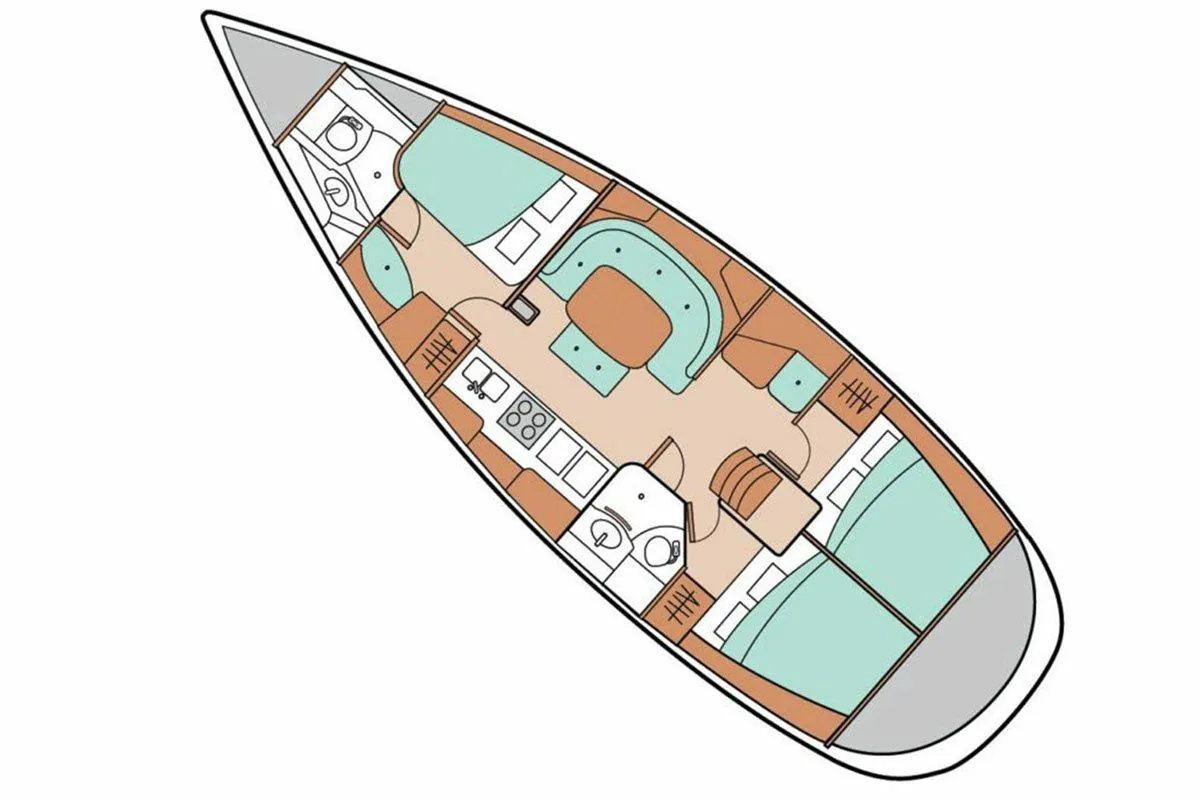 Rent a 12m Beneteau Oceanis 400 Sailing Yacht in Parikia