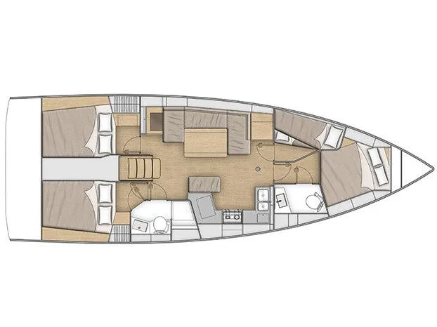 Charter a 12.87m Sailing Yacht in Ajaccio
