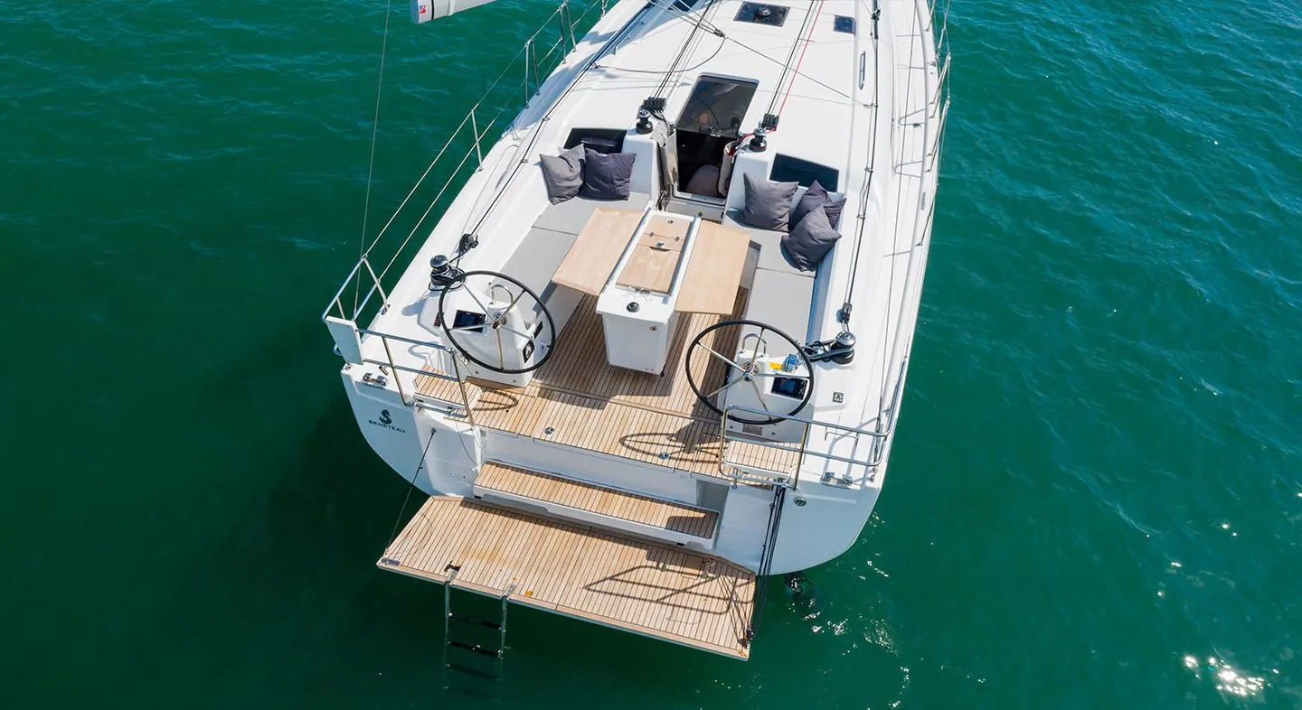 Explore Salamina on a 12.87m Rental Sailing Yacht Beneteau Oceanis 40.1