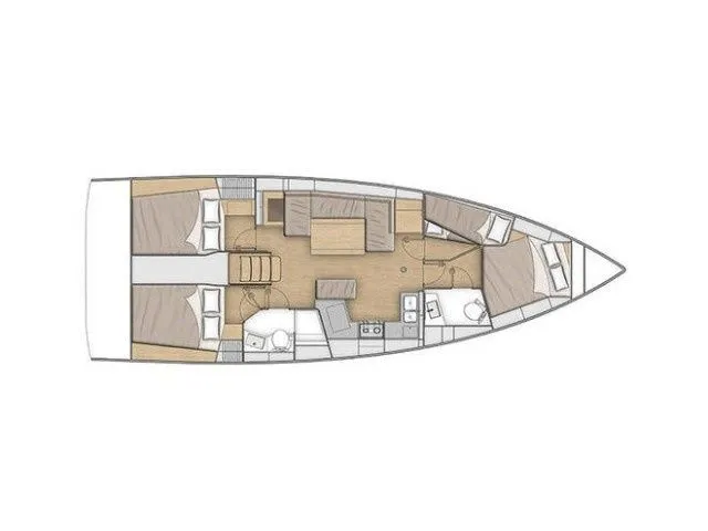 12.87m Lefkada Sailing Yacht Beneteau Oceanis 40.1 Hire