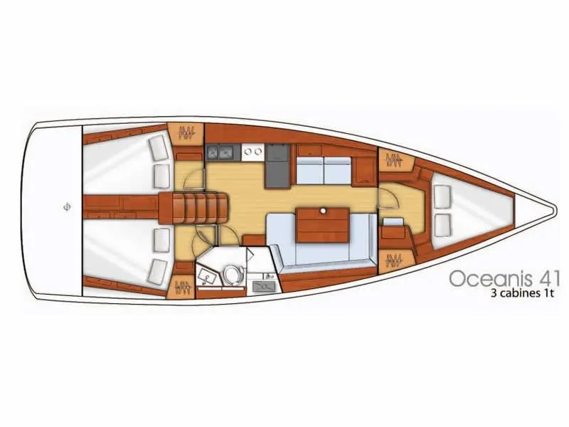 Explore Salamina on a 12.38m Rental Sailing Yacht Beneteau Oceanis 41