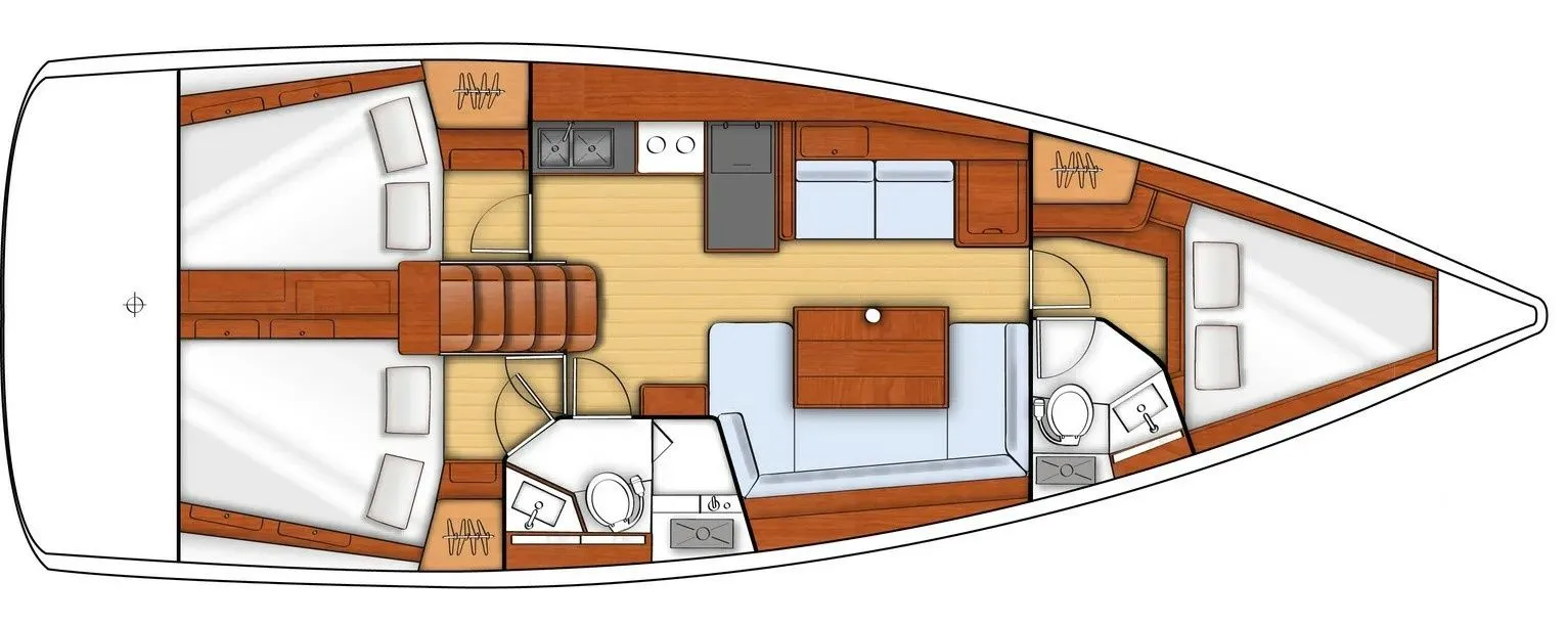 Charter a 12.43m Sailing Yacht Beneteau Oceanis 41 in Santa Cruz de Tenerife