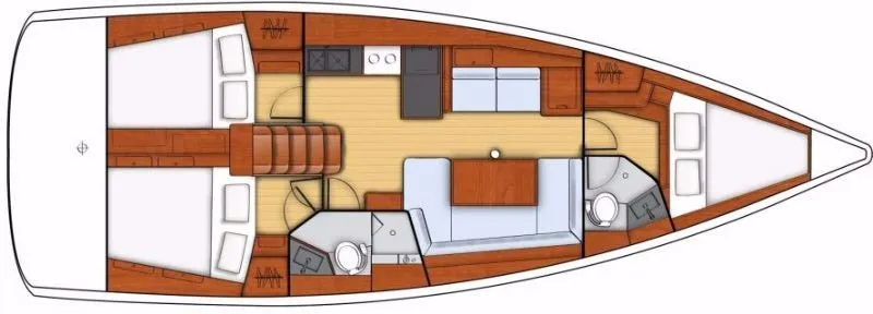 Charter a 12.19m Beneteau Oceanis 41 Sailing Yacht in Rodney Bay Village