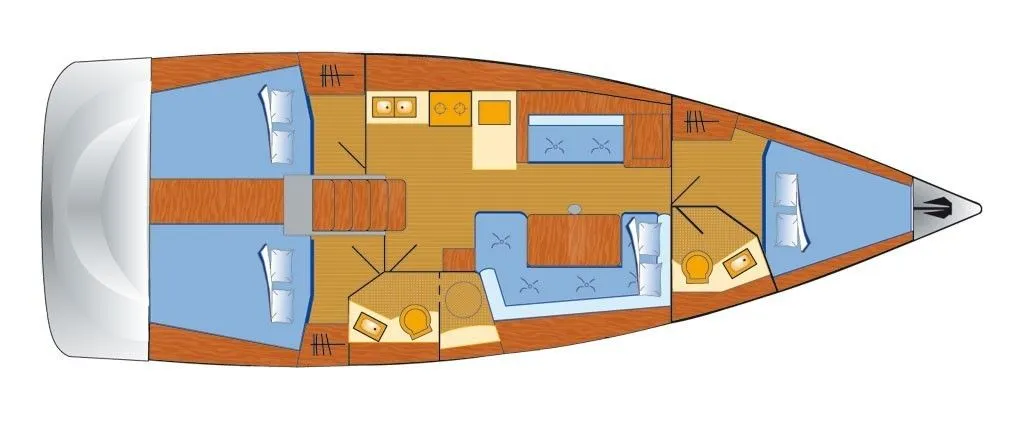 Rent a 12.43m Beneteau Oceanis 41.1 in Punat
