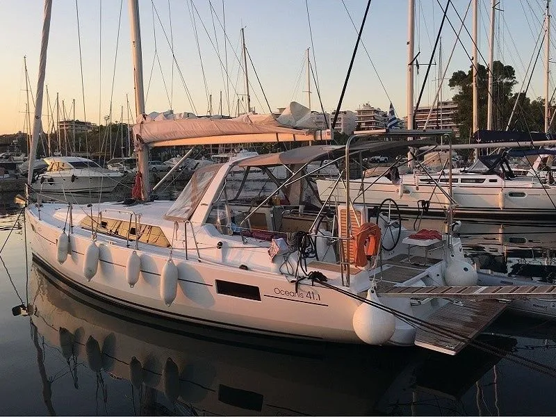 Explore Skiathos Town on a 12.03m Rental Sailing Yacht Beneteau Oceanis 41.1