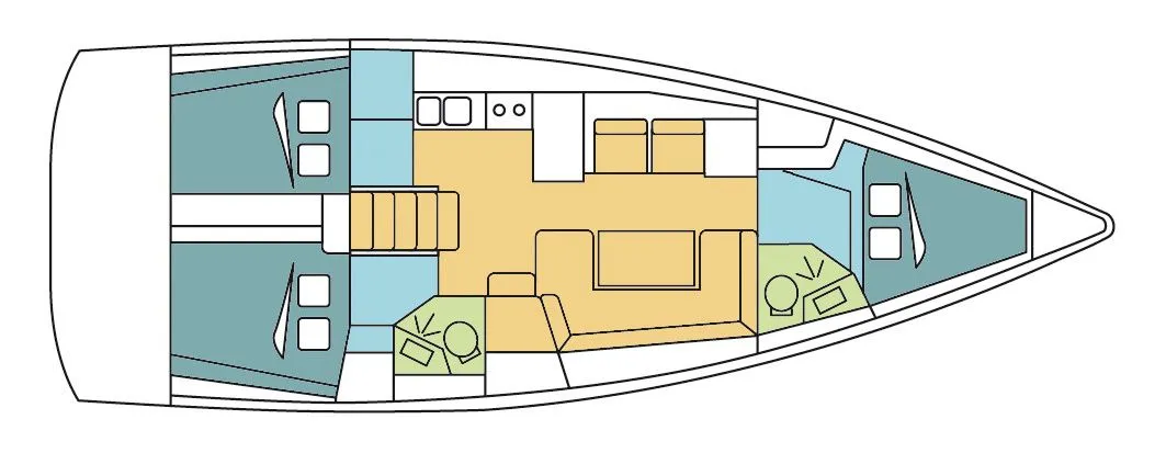 Rent a 12.43m Beneteau Oceanis 41.1 Sailing Yacht in Propriano