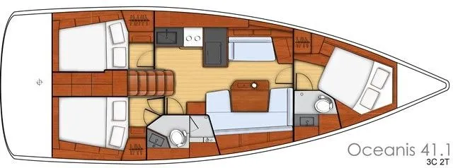 Rent a 12.43m Beneteau Oceanis 41.1 in La Paz