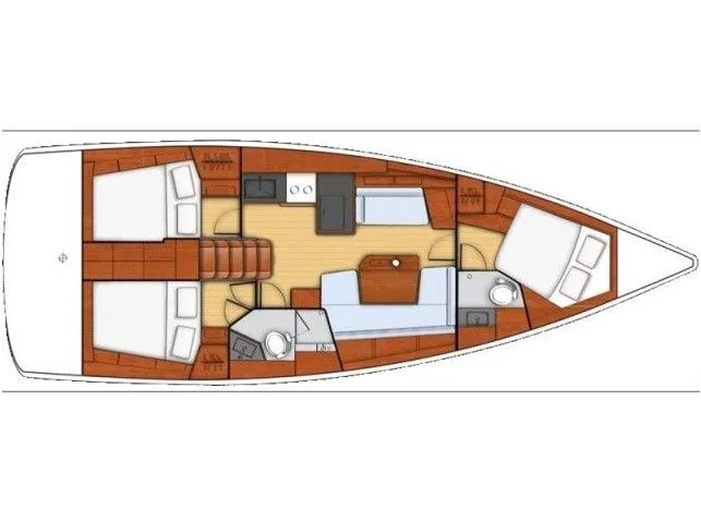 Explore Salerno on a 12.43m Rental Sailing Yacht Beneteau Oceanis 41.1