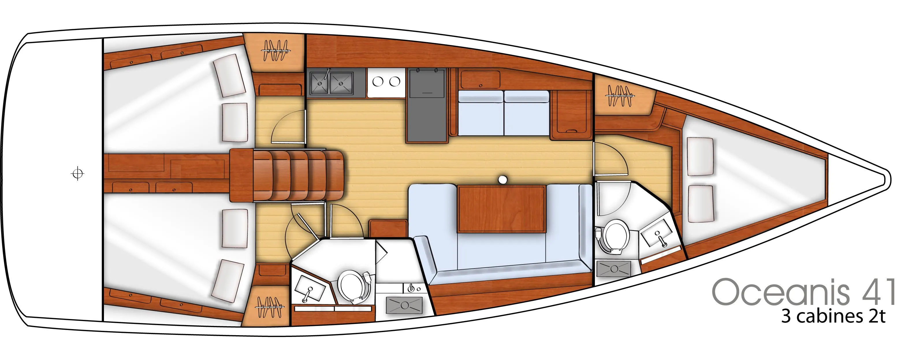 Charter a 12.43m Sailing Yacht Beneteau Oceanis 41.1 in Empuriabrava