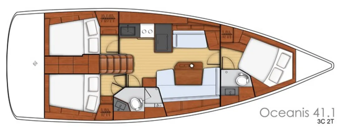 Explore Marina di Cecina on a 12.43m Beneteau Oceanis 41.1 Sailing Yacht Rental