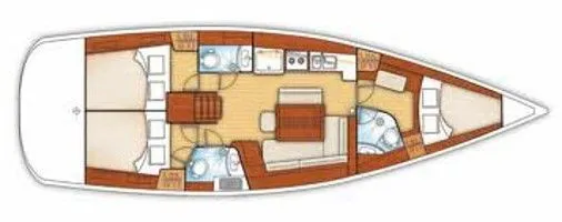 Explore Cagliari on a 13.1m Rental Sailing Yacht Beneteau Oceanis 43