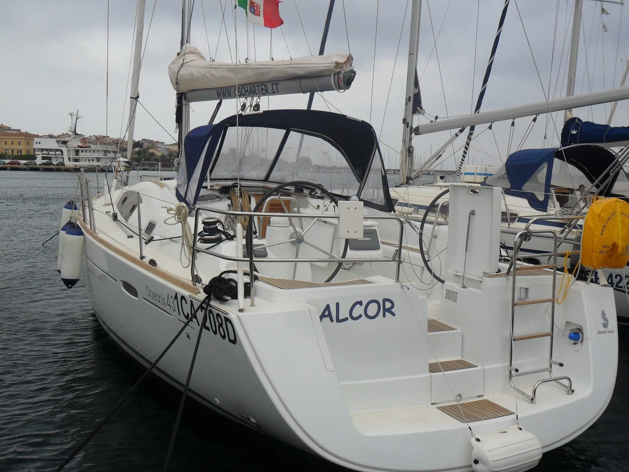 Explore Cagliari on a 13.1m Rental Sailing Yacht Beneteau Oceanis 43