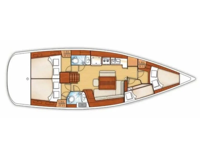 Rent a 13m Sailing Yacht Beneteau Oceanis 43 in Elefsina
