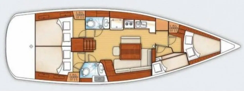 Fethiye 13.1m Kiralık Yelkenli Yat Beneteau Oceanis 43