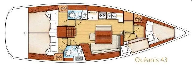 13.1m Lisbon 4 Cabin Sailing Yacht Hire