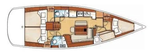 13.2m Athens Sailing Yacht Beneteau Oceanis 43 Hire