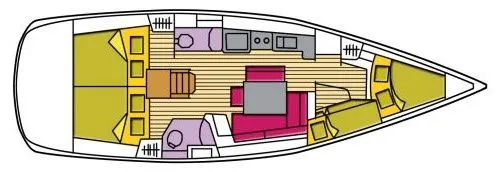 13.13m Saint George's Sailing Yacht Beneteau Oceanis 43 Hire