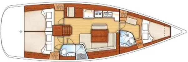 Explore Lefkada on a 13.13m Rental Sailing Yacht Beneteau Oceanis 43