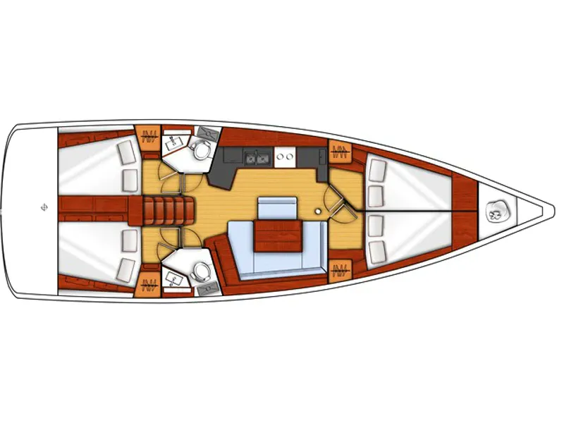 Explore La Spezia on a 13.94m Beneteau Oceanis 45 Sailing Yacht Rental