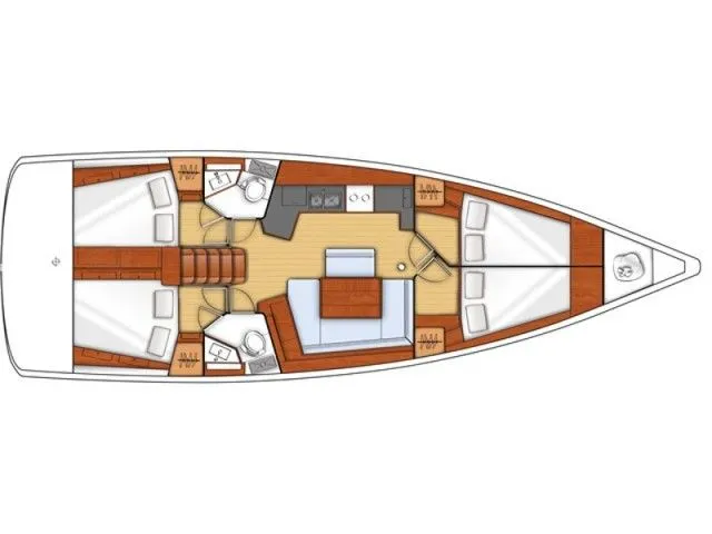 Charter a 13.94m Sailing Yacht Beneteau Oceanis 45 in La Spezia