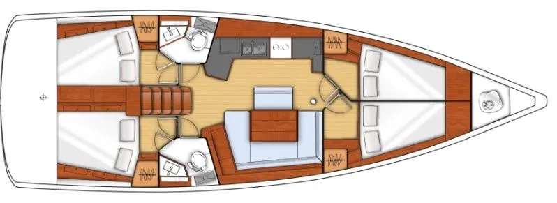 Charter a 13.94m Sailing Yacht Beneteau Oceanis 45 in Procida