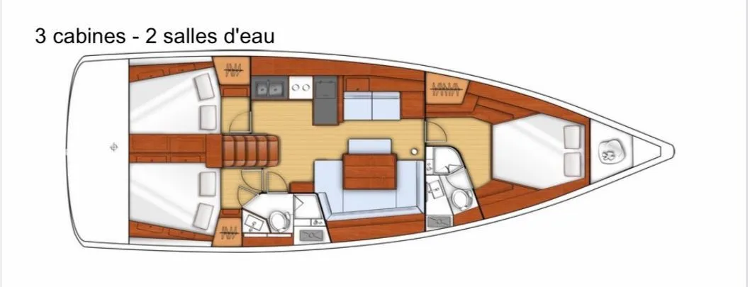 13.94m Saint-Cyprien Sailing Yacht Beneteau Oceanis 45 Hire