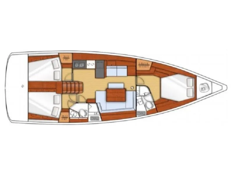 Charter a 13.85m Beneteau Oceanis 45 in Orhaniye
