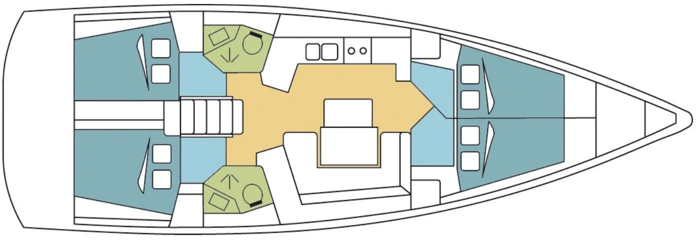 Charter a 13.85m Sailing Yacht Beneteau Oceanis 45 in Saint George's