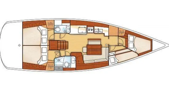 Explore Nikiana on a 13.68m Rental Sailing Yacht Beneteau Oceanis 46