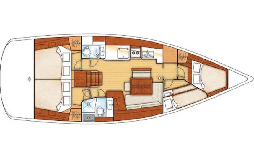 Rent a 14.09m Beneteau Oceanis 46 in Leuca