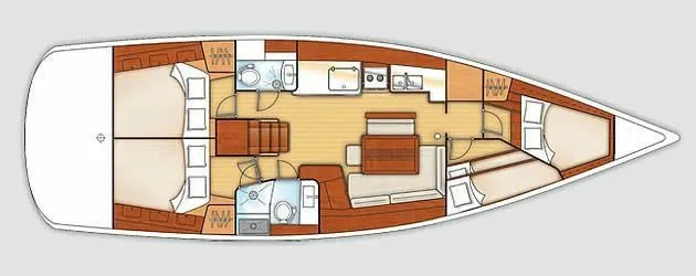 Rent a 14.4m Sailing Yacht Beneteau Oceanis 46 in Port d'Andratx