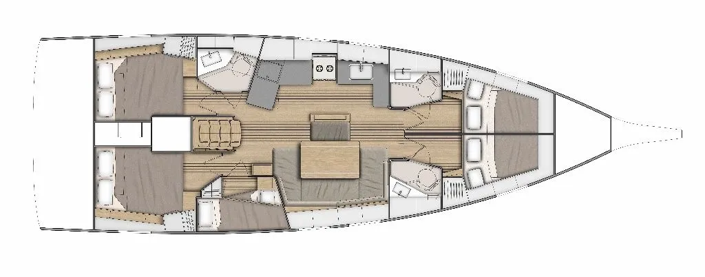 Rent a 14.6m Sailing Yacht Beneteau Oceanis 46.1 in Rogač