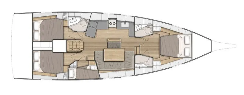 14.6m Ibiza Town Beneteau Oceanis 46.1 Sailing Yacht Hire