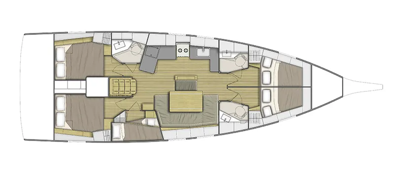 Kos 46.3 Charterboot - 3