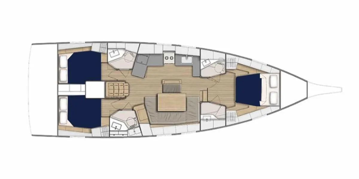 Rent a 14.6m Sailing Yacht Beneteau Oceanis 46.1 in Oyster Pond
