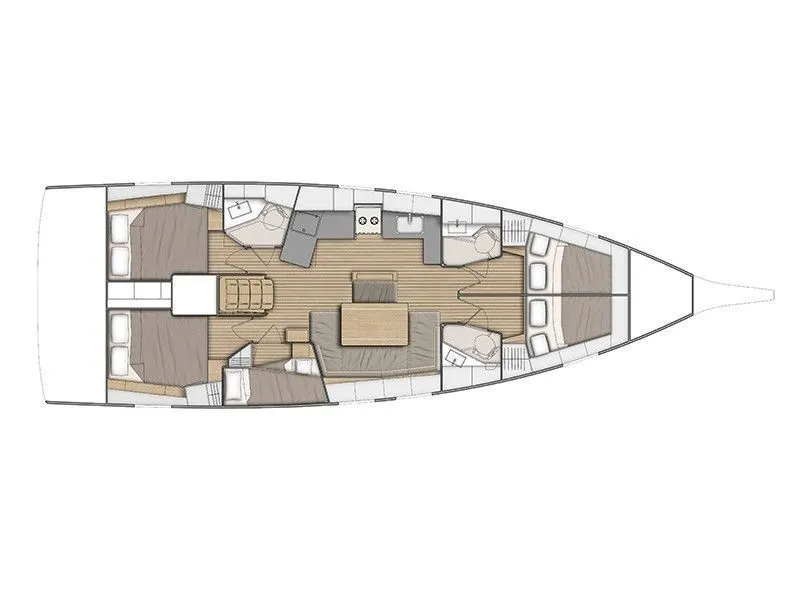 13.65m Bandol Beneteau Oceanis 46.1 Hire