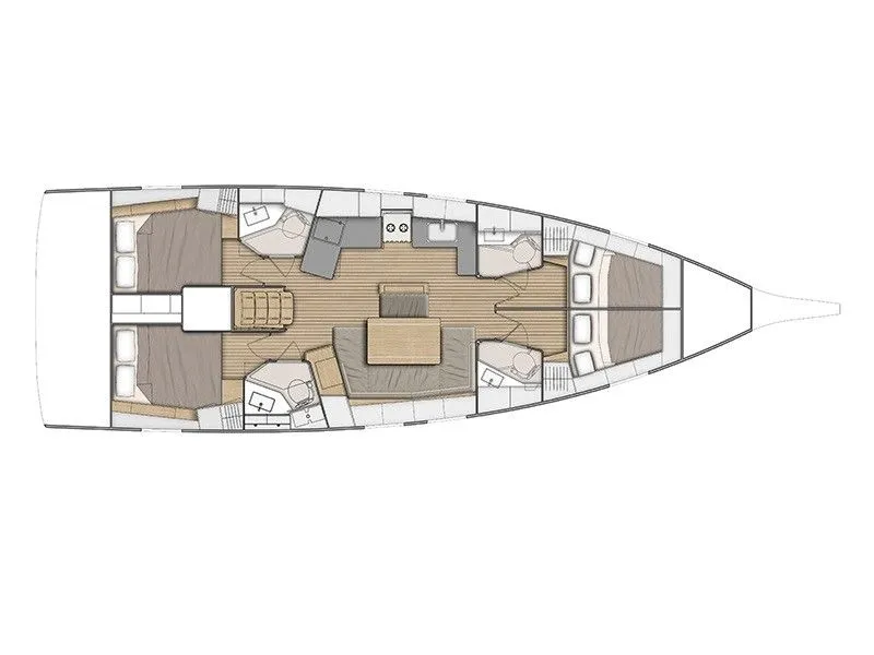 Explore Dubrovnik on a 14.6m 4 Cabin Sailing Yacht Rental